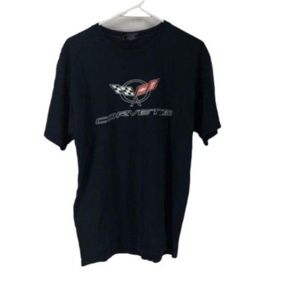 Steve Barry’s Men's Black Chevy Corvette Short Sleeve‎ Shirt Size Large - Picture 1 of 9